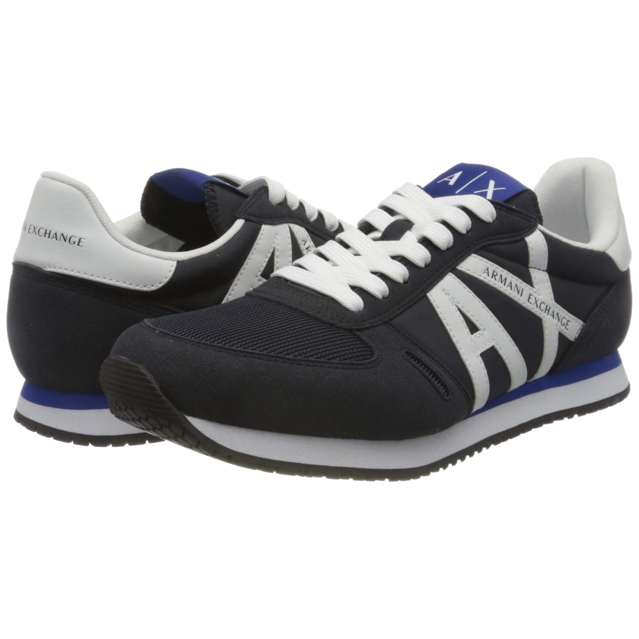 Armani Exchange Men's Micro Suede Multicolor Sneakers