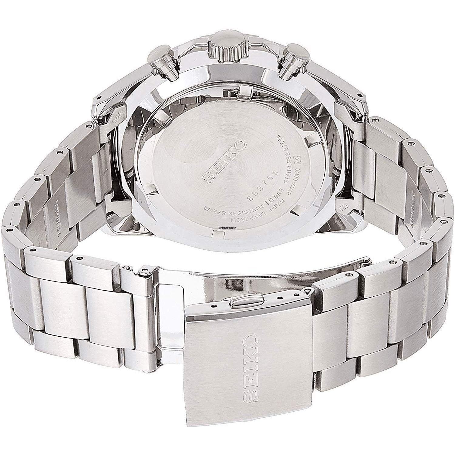 Seiko Men's Analogue Japanese Quartz Watch with Stainless Steel Strap SSB379P1