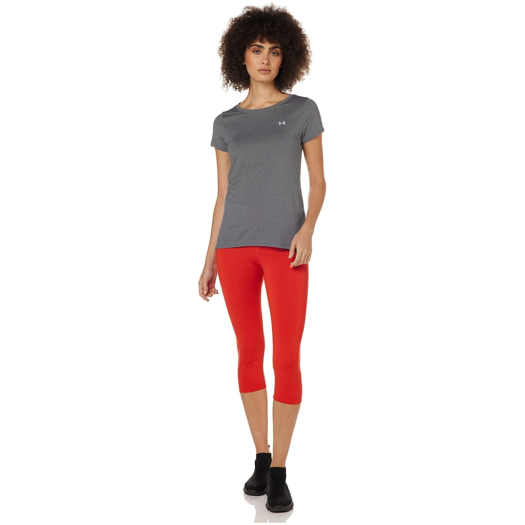 Under Armour Womens UA Heatgear Armour Gym T-Shirt Short Sleeve