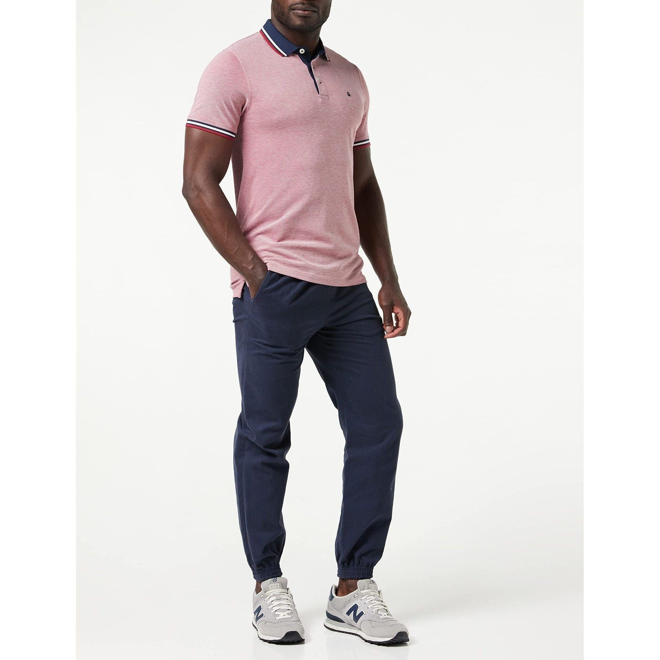 Jack & Jones Men's Slim Fit Jjepaulos Polo SS Noos Polo-Shirt (pack of 1)