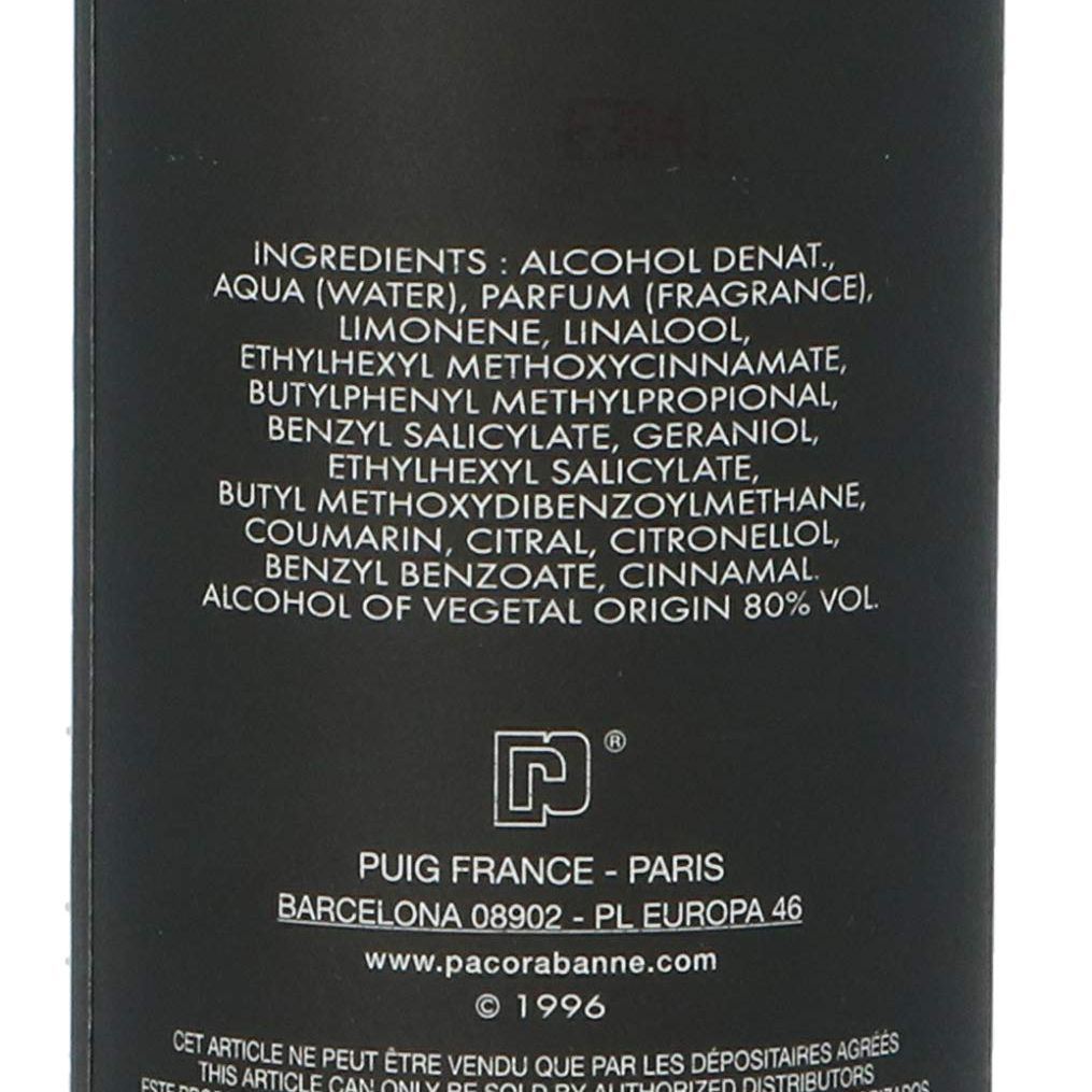 Perfume for men, paco rabbane, 100 ml EDT Spray