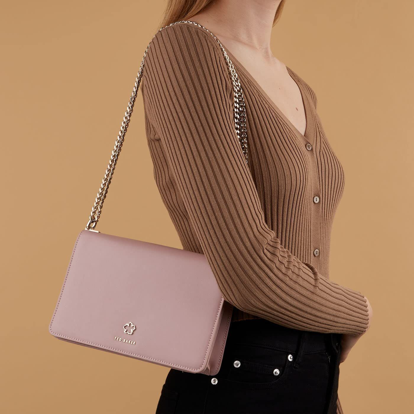 Ted Baker Flower Eyelet Cross Body JORJEY 260549PINK One Size