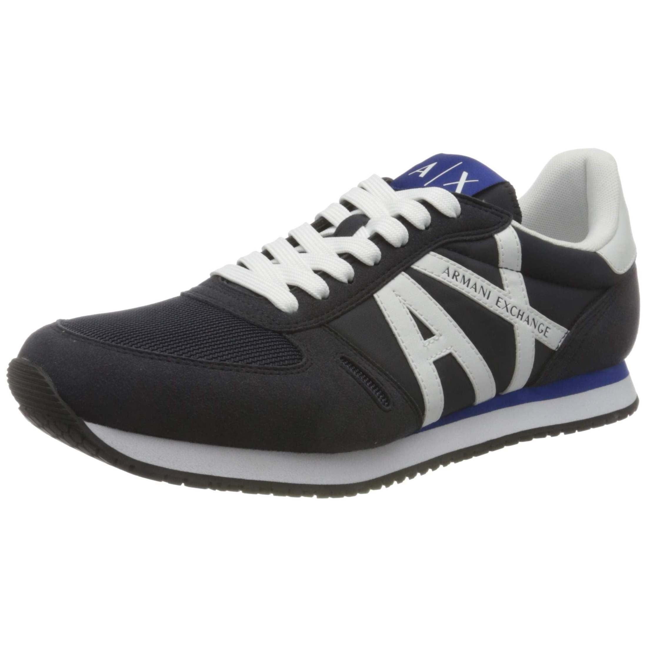 Armani Exchange Men's Micro Suede Multicolor Sneakers