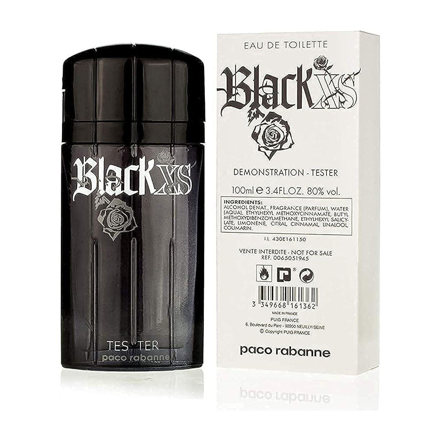 Black XS by Paco Rabanne for Men - Eau de Toilette, 100ml