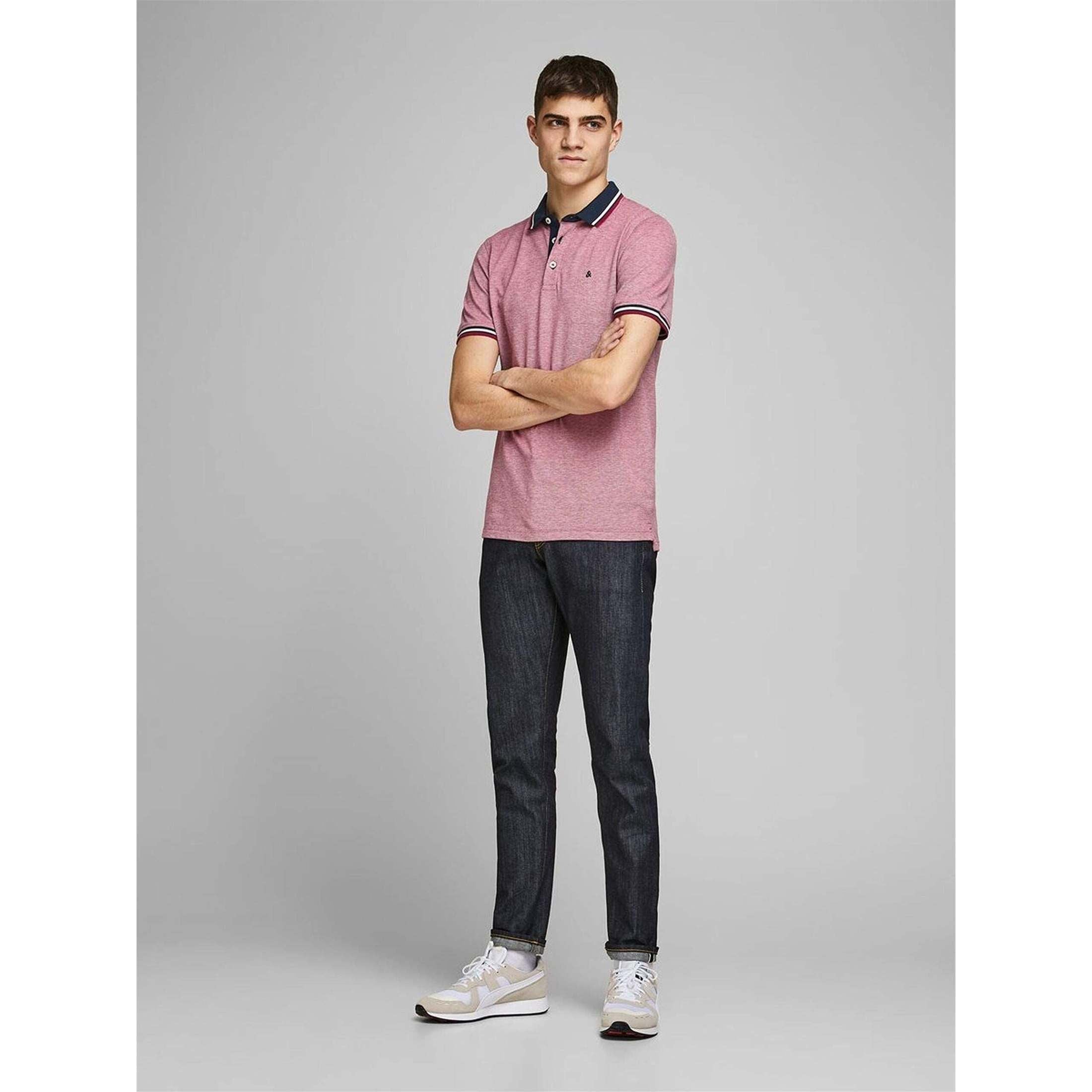 Jack & Jones Men's Slim Fit Jjepaulos Polo SS Noos Polo-Shirt (pack of 1)