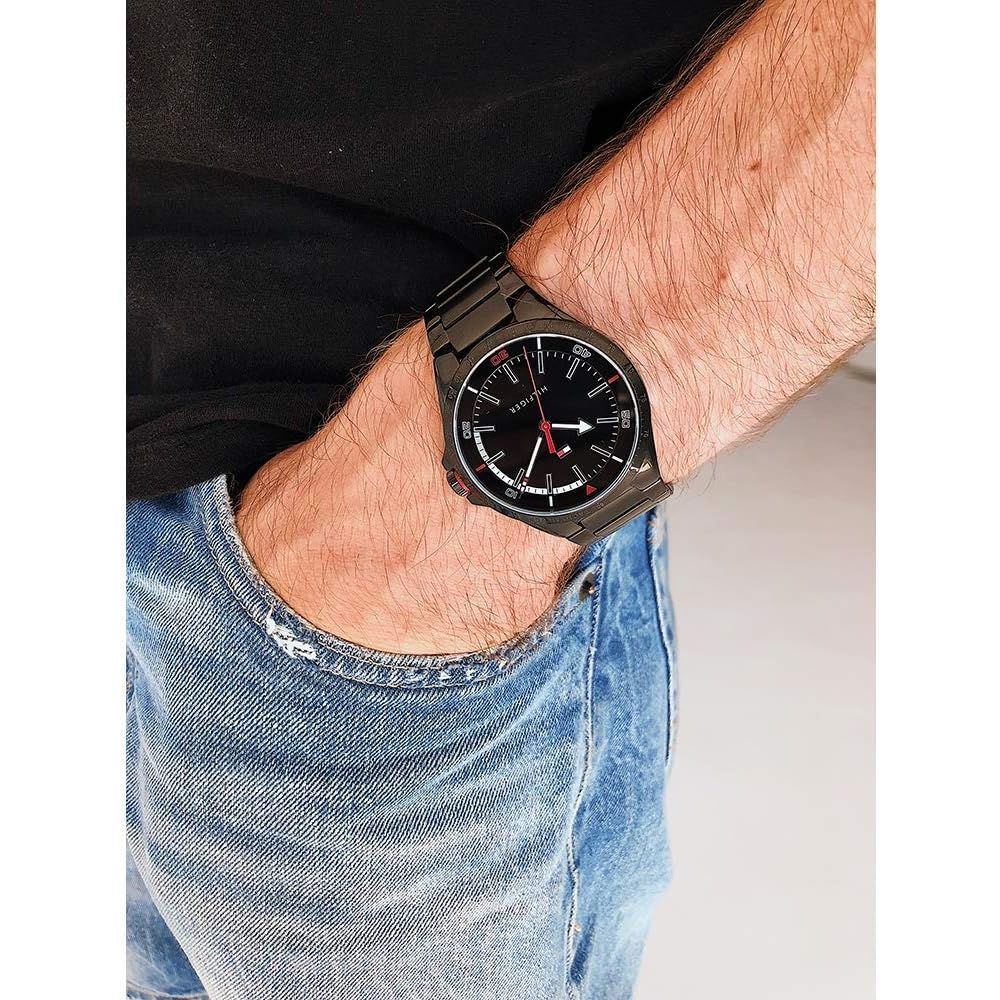 Tommy Hilfiger Mens Quartz Watch, Analog Display and Stainless Steel Strap 1791525