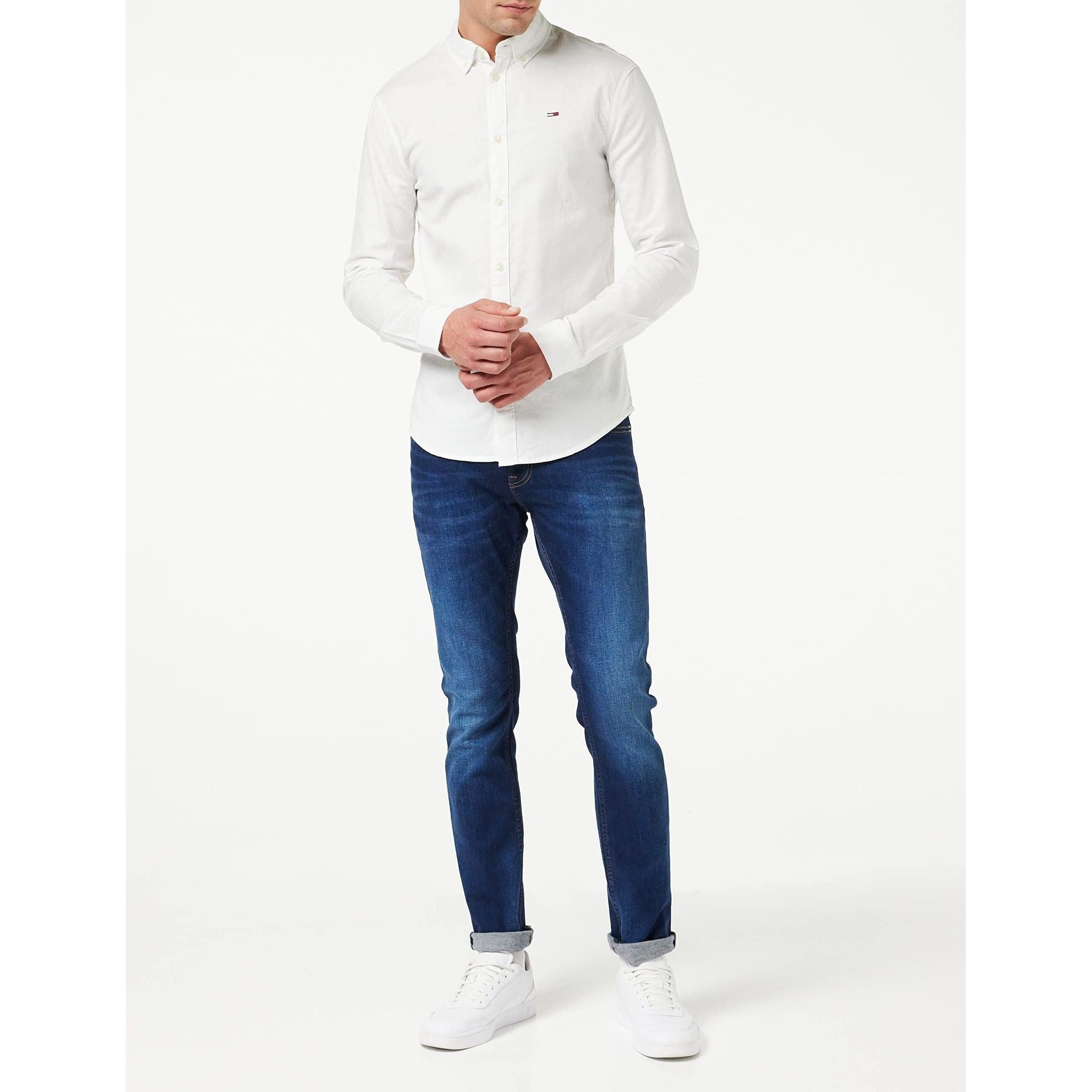 Tommy Jeans Men's TJM SLIM STRETCH OXFORD SHIRT Shirt