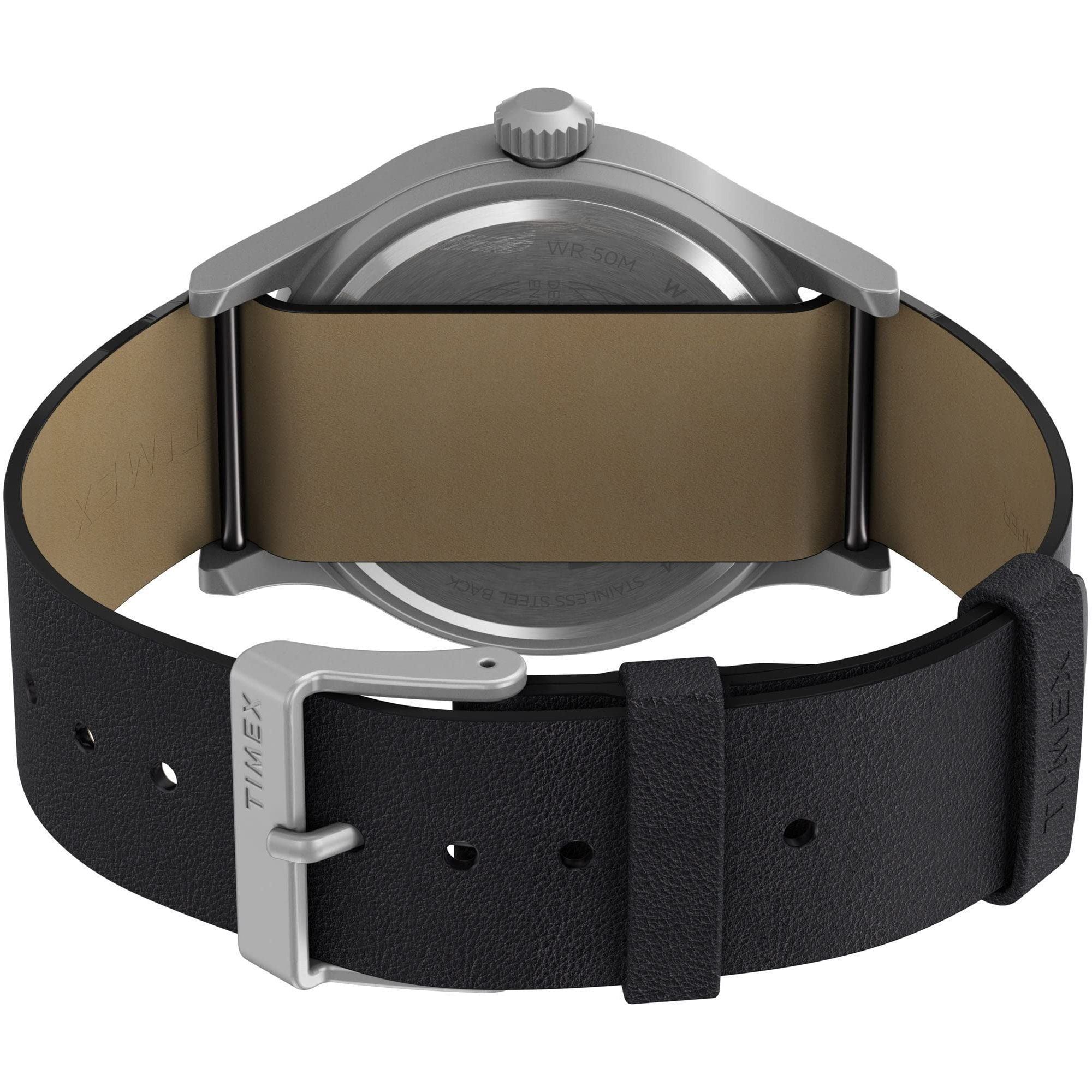 Timex 40 mm Expedition Leather Strap Watch