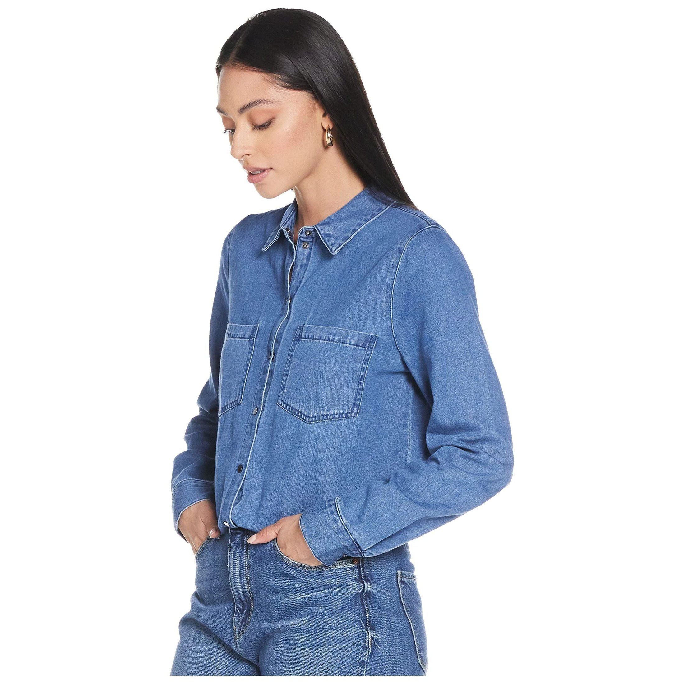 Vero Moda Women's Vmmila Ls Long Shirt Mix Ga Noos Blouse