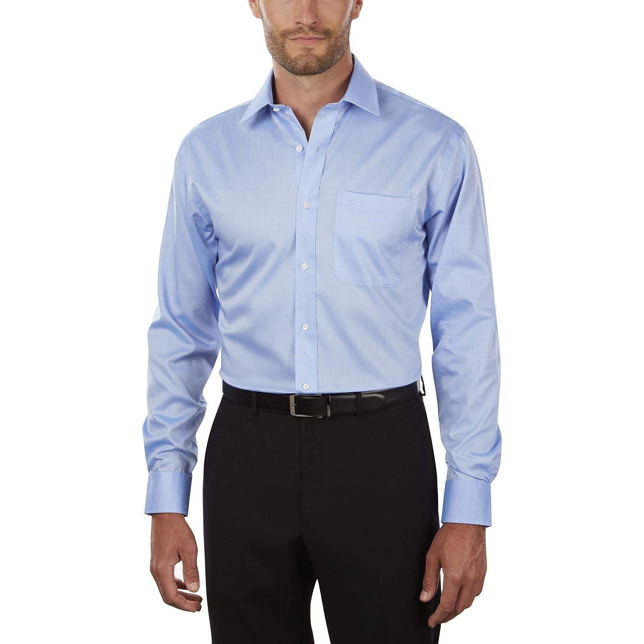 Tommy Hilfiger Men's Dress Shirt Regular Fit Non Iron Solid