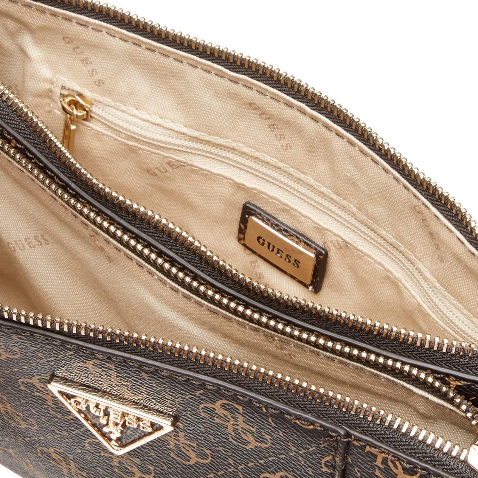 GUESS womens Noelle Dbl Zip Crossbody BM787970 Shoulder Bag