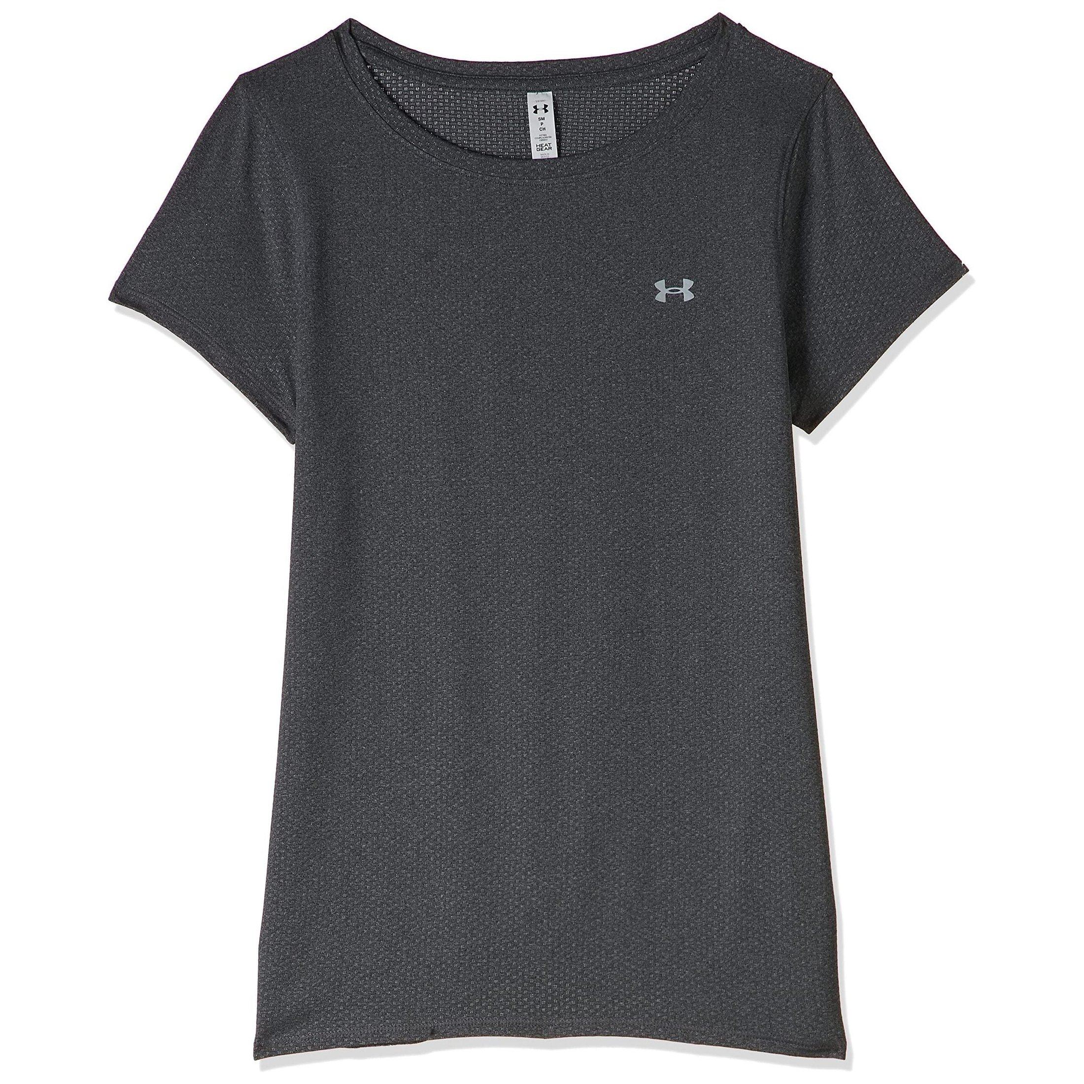 Under Armour Womens UA Heatgear Armour Gym T-Shirt Short Sleeve