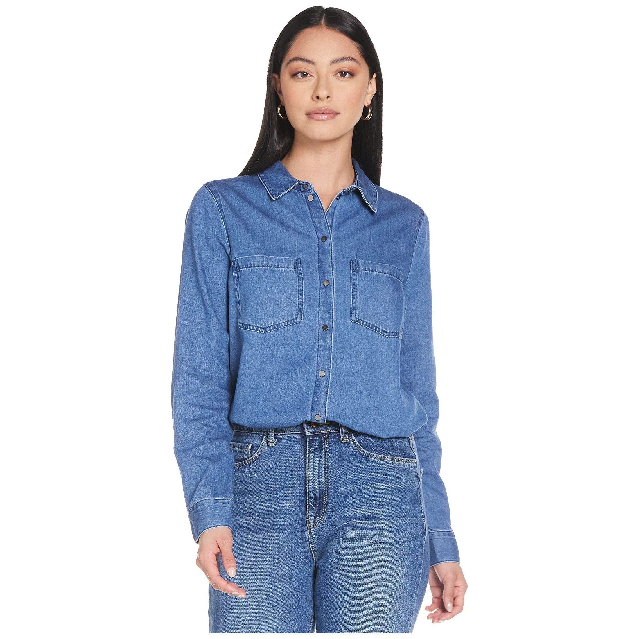 Vero Moda Women's Vmmila Ls Long Shirt Mix Ga Noos Blouse