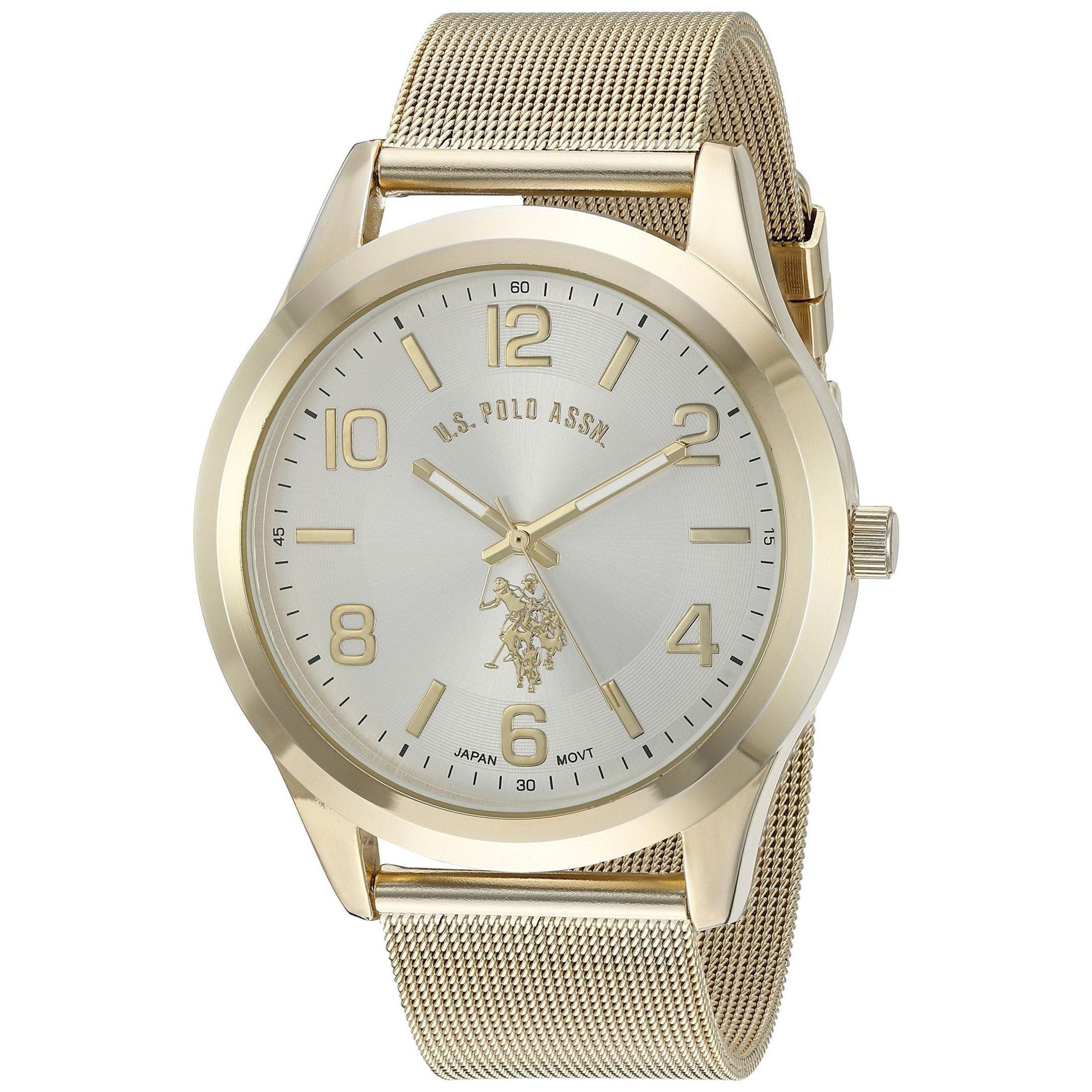 U.S. Polo Assn. Classic Men's Quartz Metal and Alloy Watch, Color:Gold-Toned (Model: USC80376), Gold, Analog Watch
