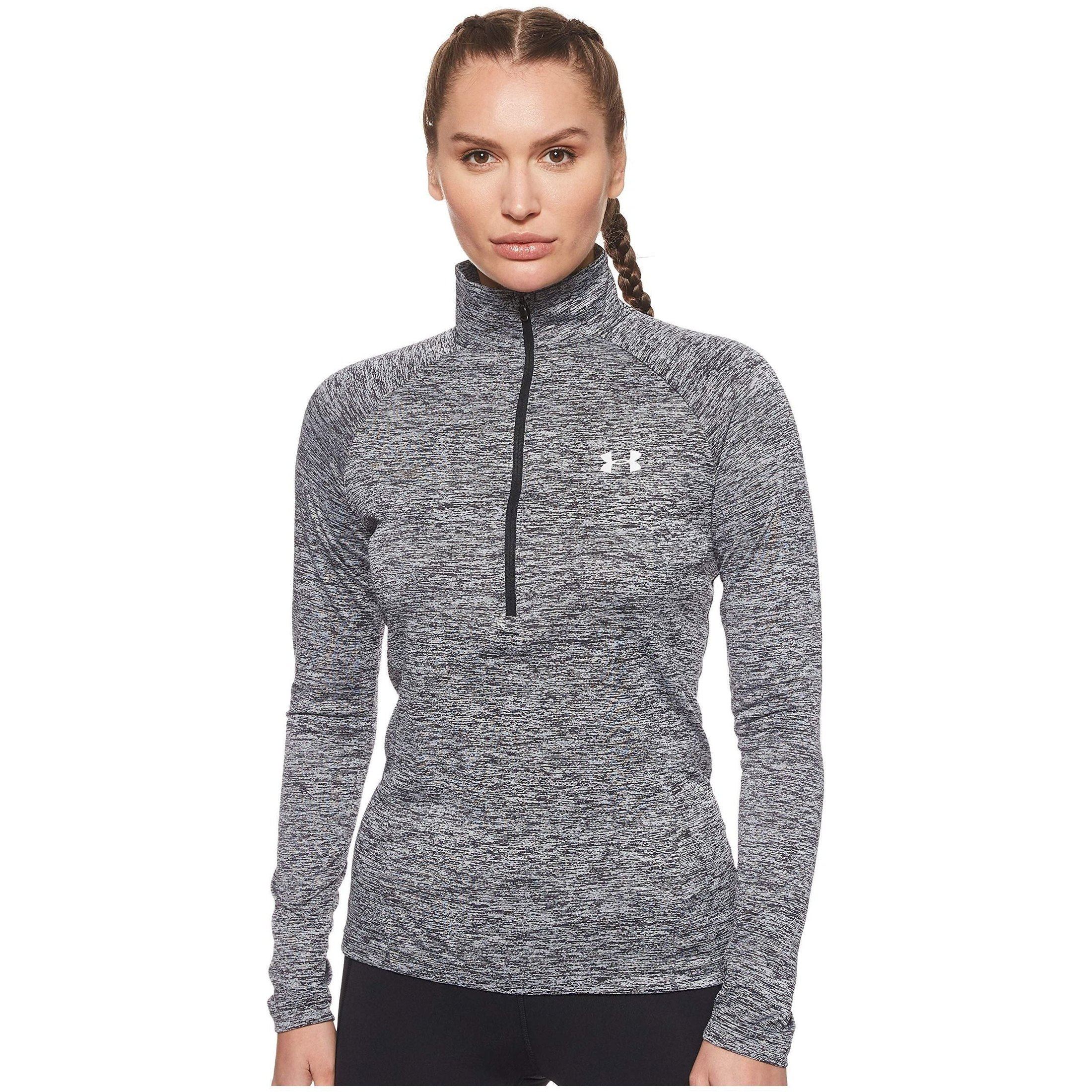 Under Armour Womens Tech 1/2 Zip - Twist-Blk Tees And T-Shirts