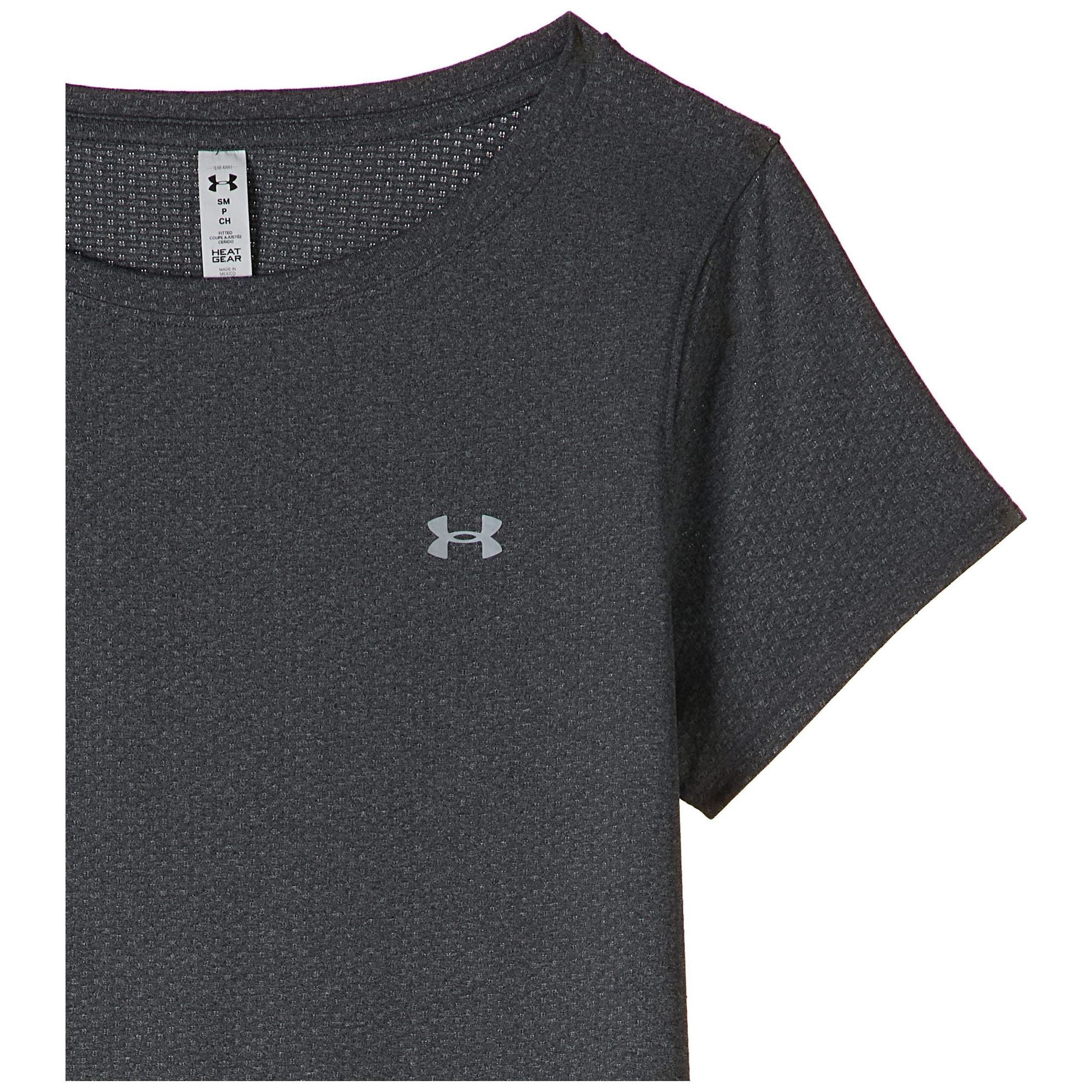 Under Armour Womens UA Heatgear Armour Gym T-Shirt Short Sleeve