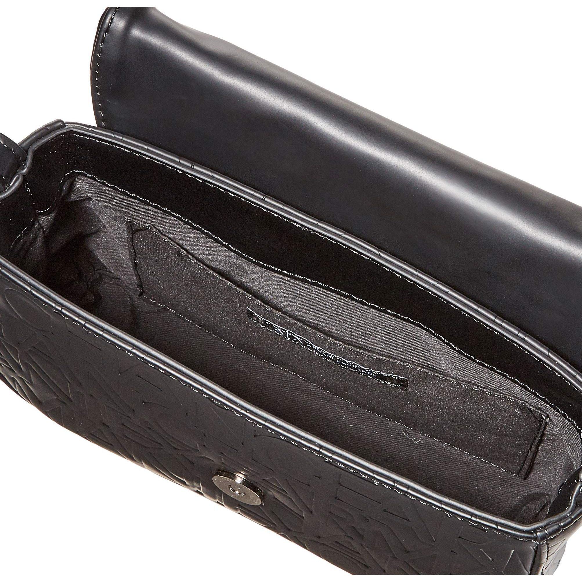 Armani Exchange Small Logo All Over Debossed Shoulder Strap Bag