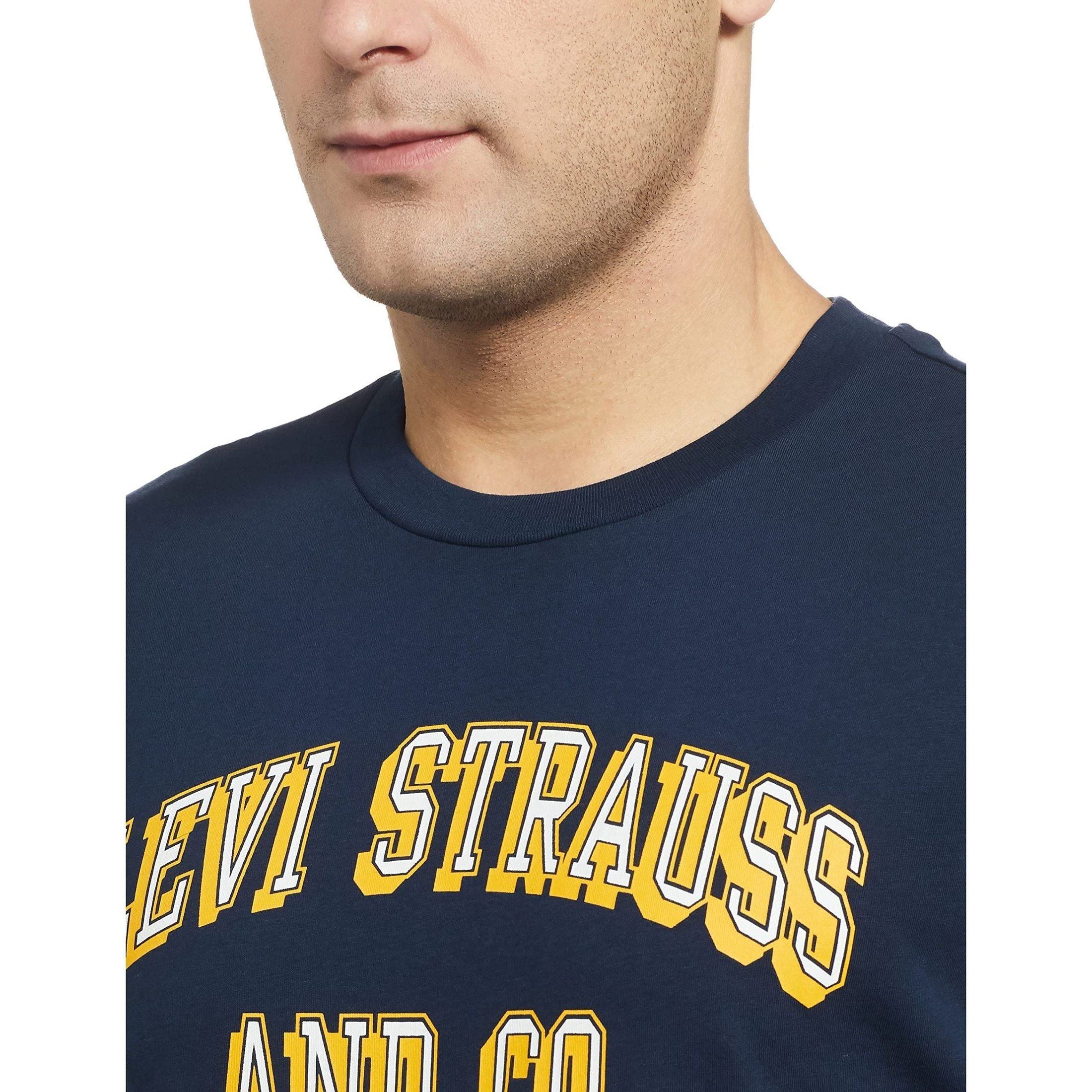 Levi's Men BLRMT-GRAPHIC-CRWNK T-1 COLLEGIATE LOGO T-Shirt