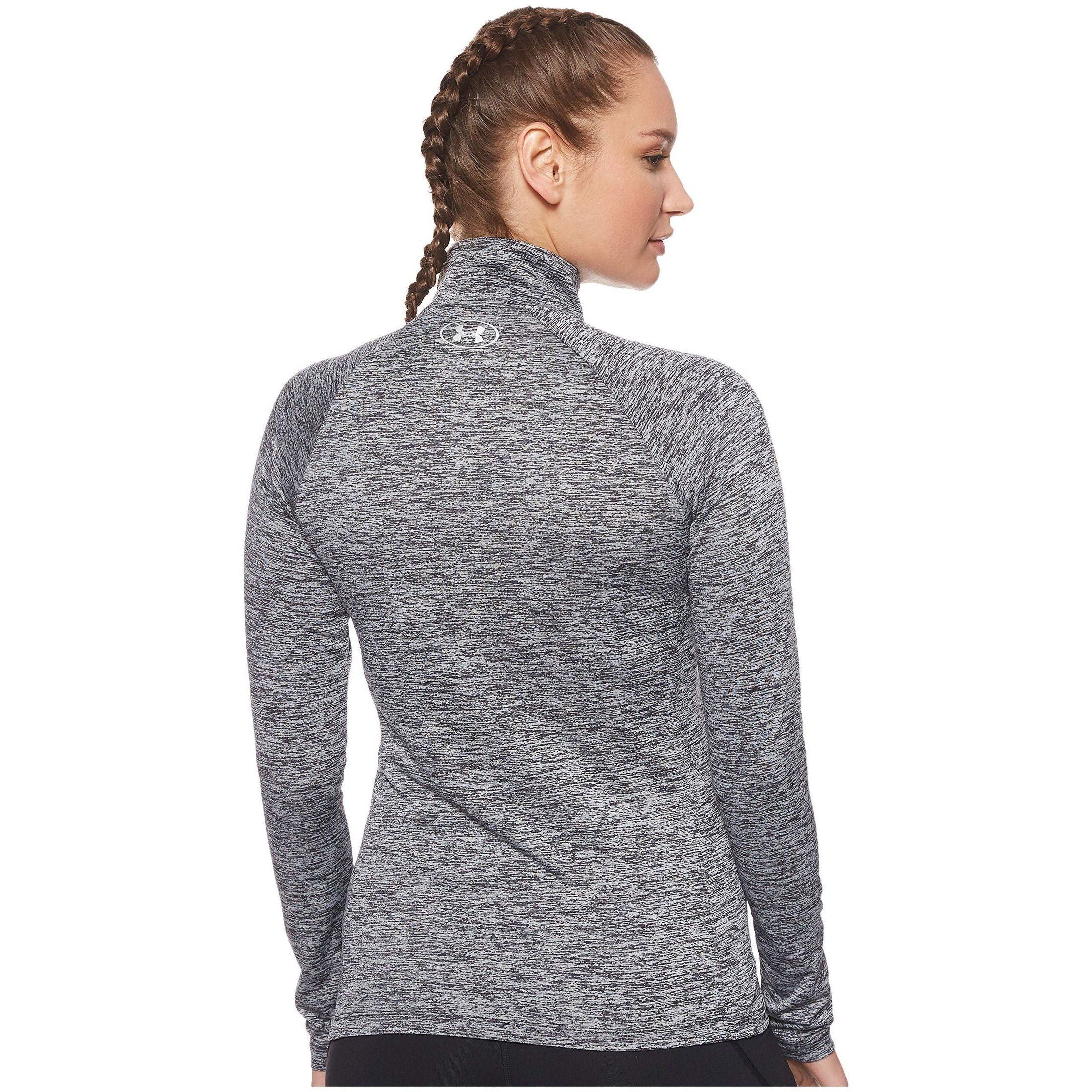 Under Armour Womens Tech 1/2 Zip - Twist-Blk Tees And T-Shirts