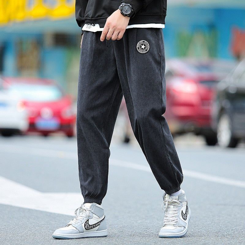Men Joggers Track Pants Elastic Waist Sport Casual Trousers