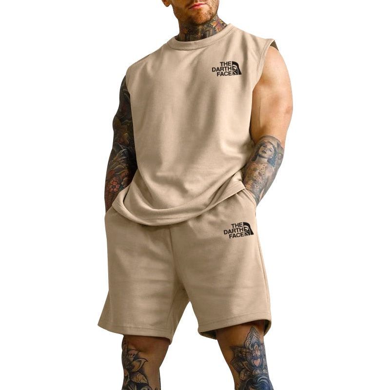 Sports Oversized Suit Short Sleeve T-shirt Suit Men's Clothing Casual Fashion Sportswear 2-piece Set - Jointcorp