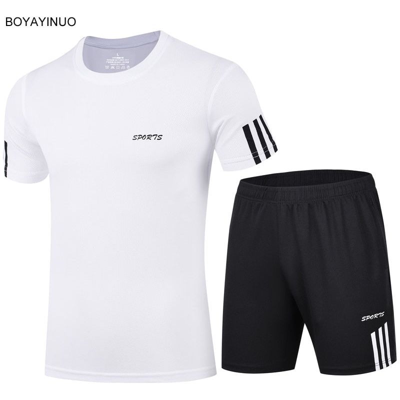 Quick-Dry 2 Piece Sets Men's Tracksuit Sportswear - Jointcorp