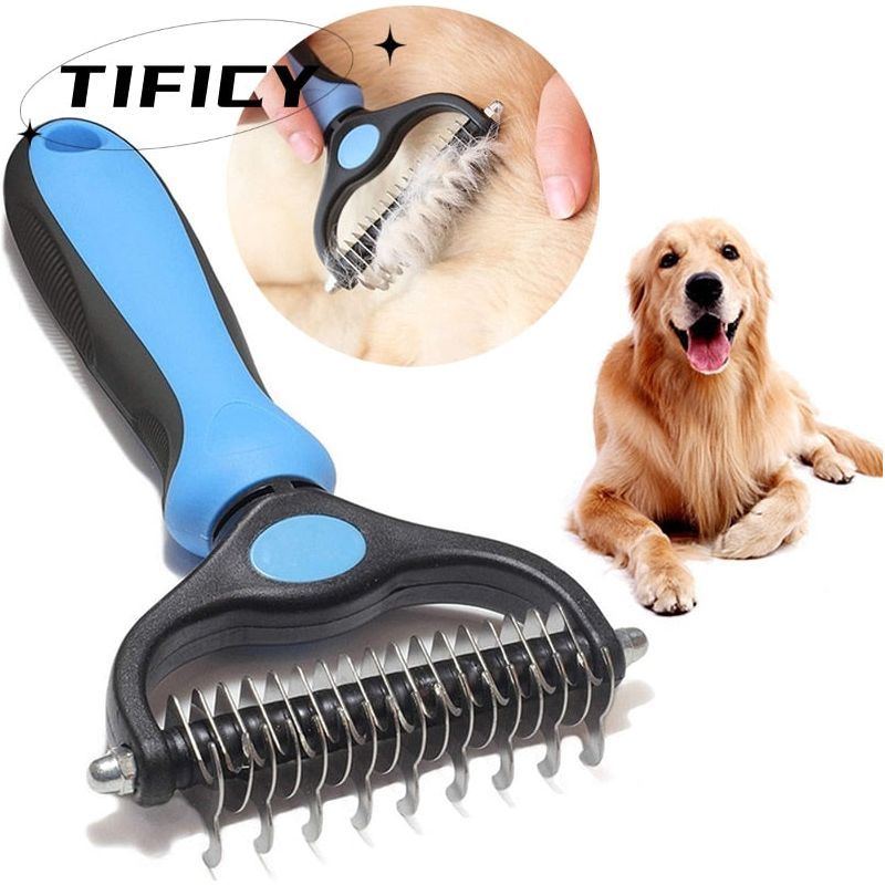 Professional Pet Deshedding Brush Dog Hair Remover Pet Fur Knot Cutter Puppy Cat Comb Brushes Dogs Grooming Shedding Supplies - Jointcorp