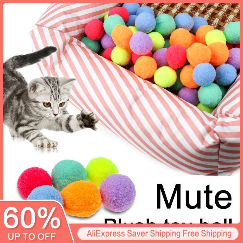 Cat Dog Toy Plush Balls Kitten Toys Interactive Play Ball - Jointcorp