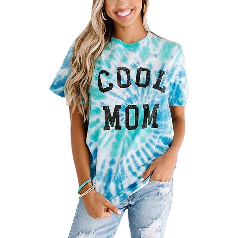 European And American Digital Printing Short-sleeved Women's Summer Loose T-shirt - Jointcorp