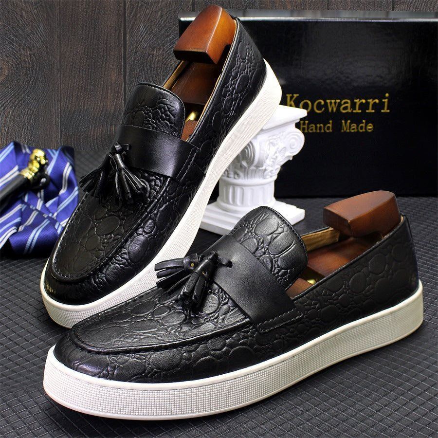 Men's Flat Casual Leather Shoes - Jointcorp
