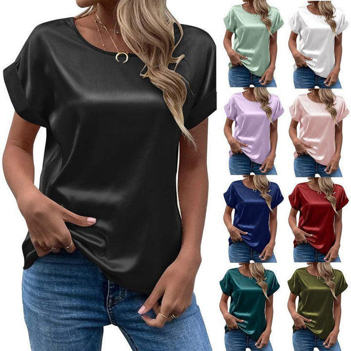 Solid Color Fashion Personalized Women's T-shirt - Jointcorp