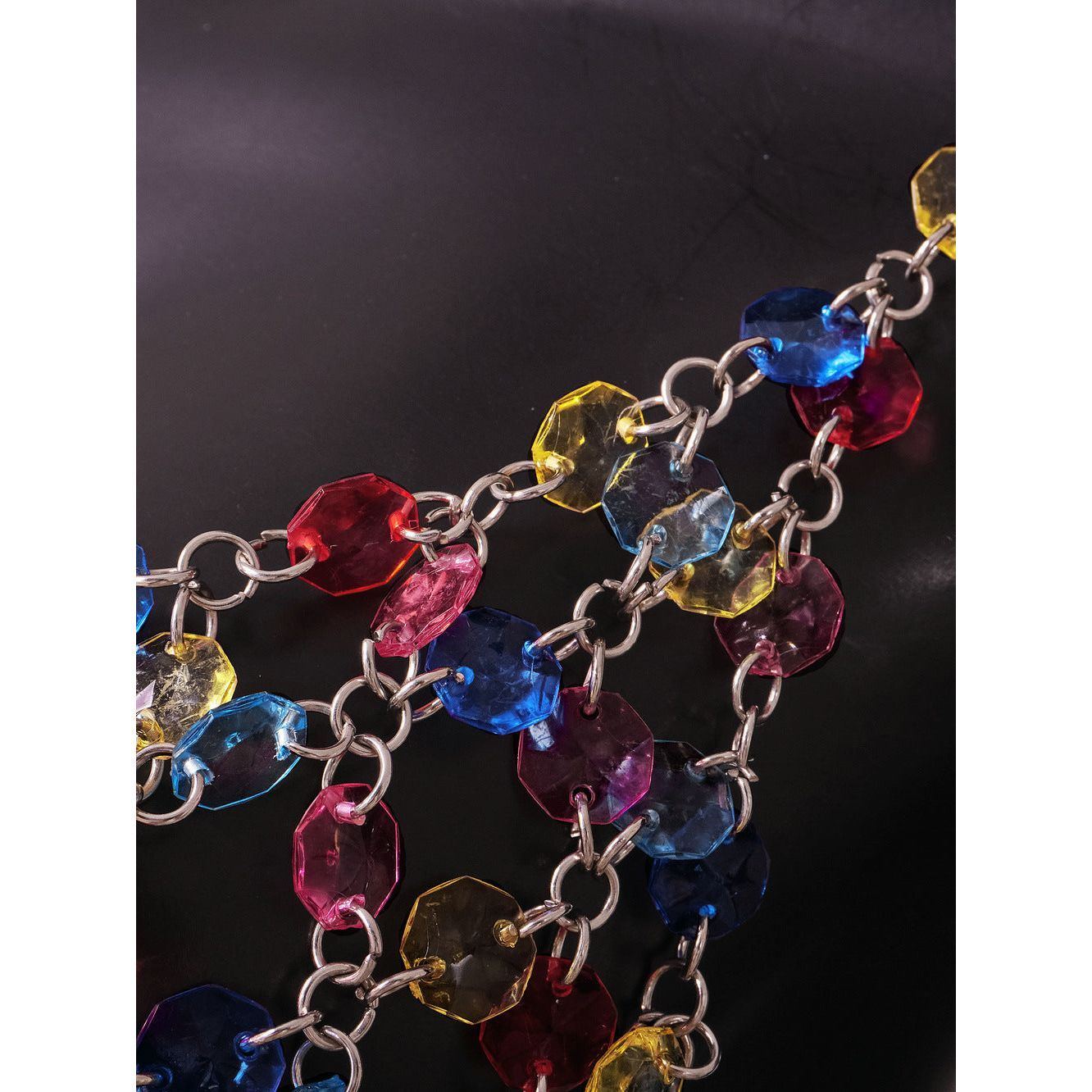 Fashion Color Gem Stitching Vest