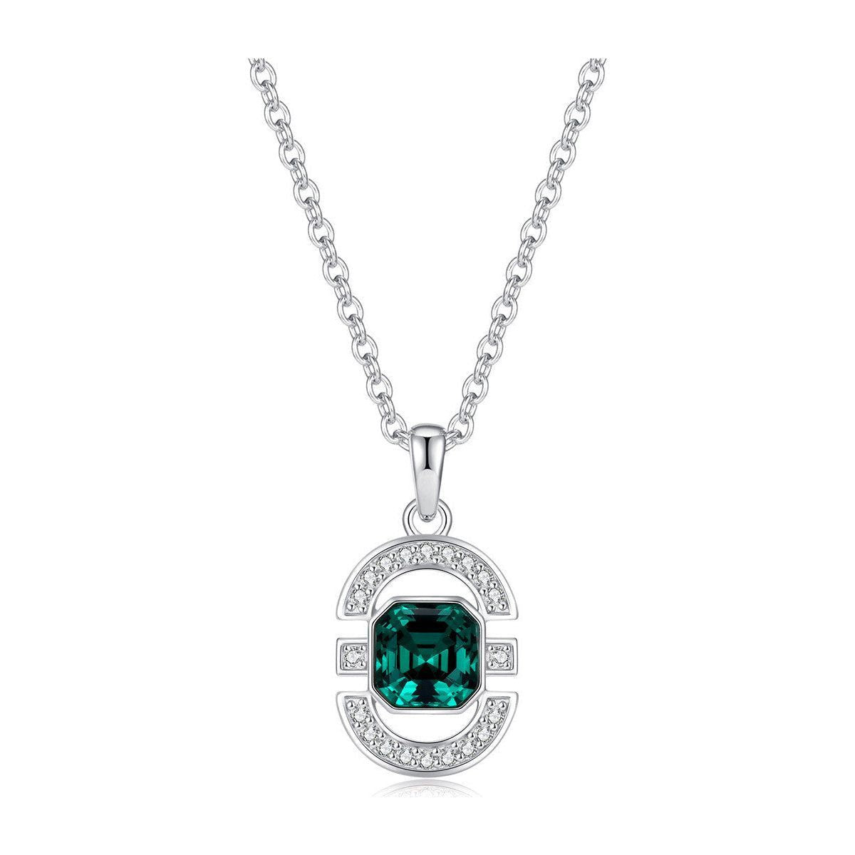 Necklace S925 Sterling Silver Square Jewelry Set - Jointcorp