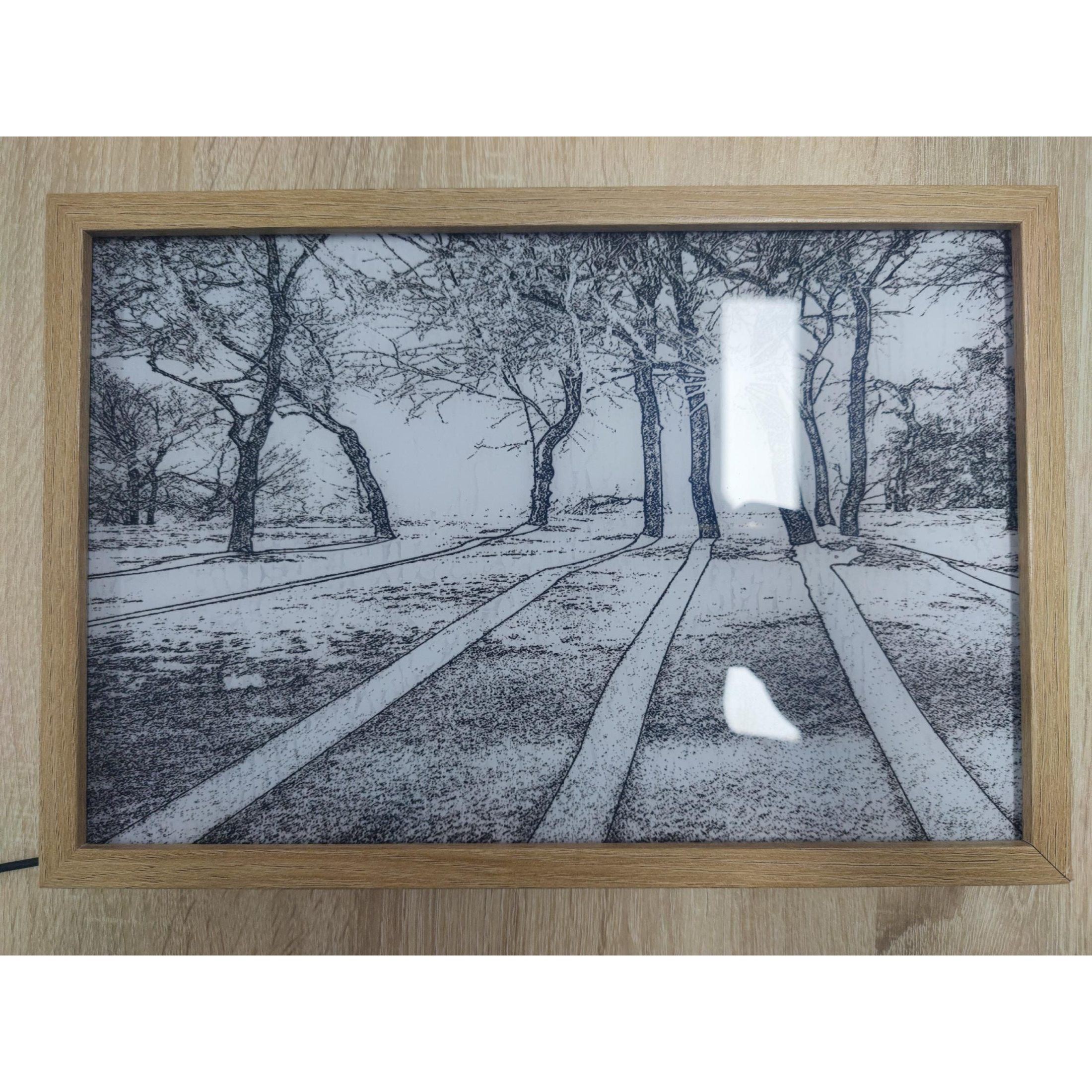 Illuminated Picture LED Decorative Light Painting Bedside Picture Style Creative Modern Simulate Sunshine Drawing Night Light Gift