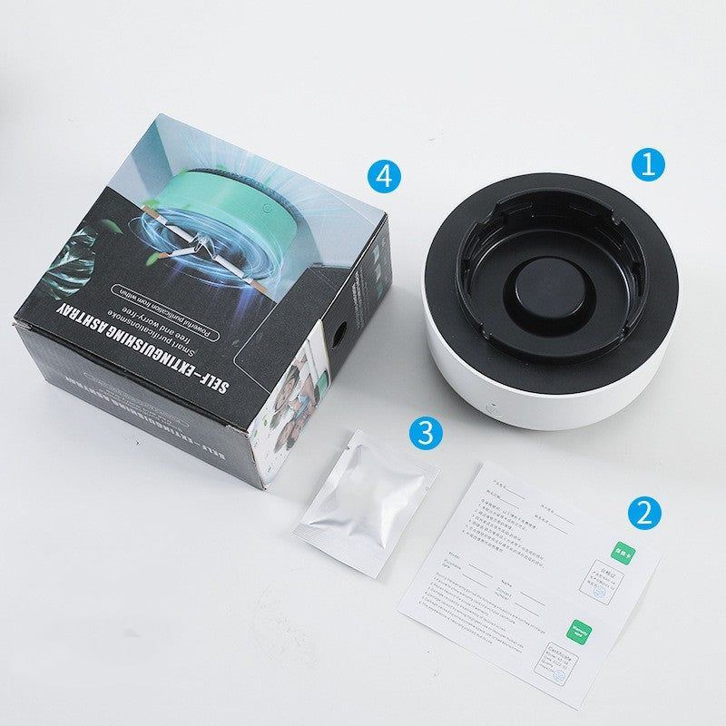 Smoke Removal Air Purification Ashtray Automatic Purifier Ashtray Portable