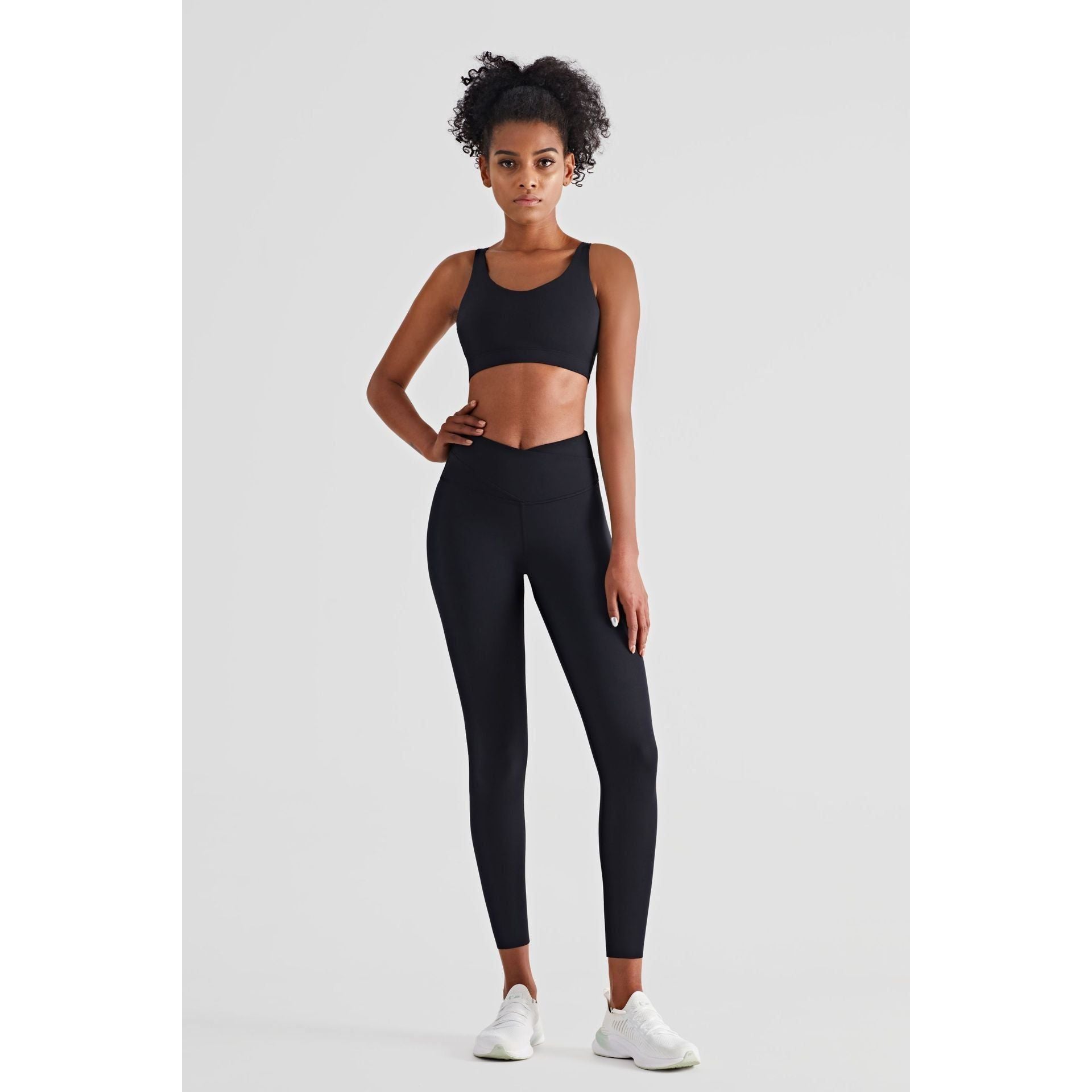 Fitness Leggings Hot Sweat Double Waist Thin Outdoor Hips Yoga Pants - Jointcorp