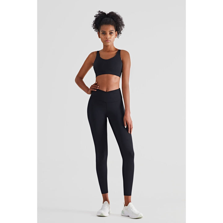 Fitness Leggings Hot Sweat Double Waist Thin Outdoor Hips Yoga Pants - Jointcorp