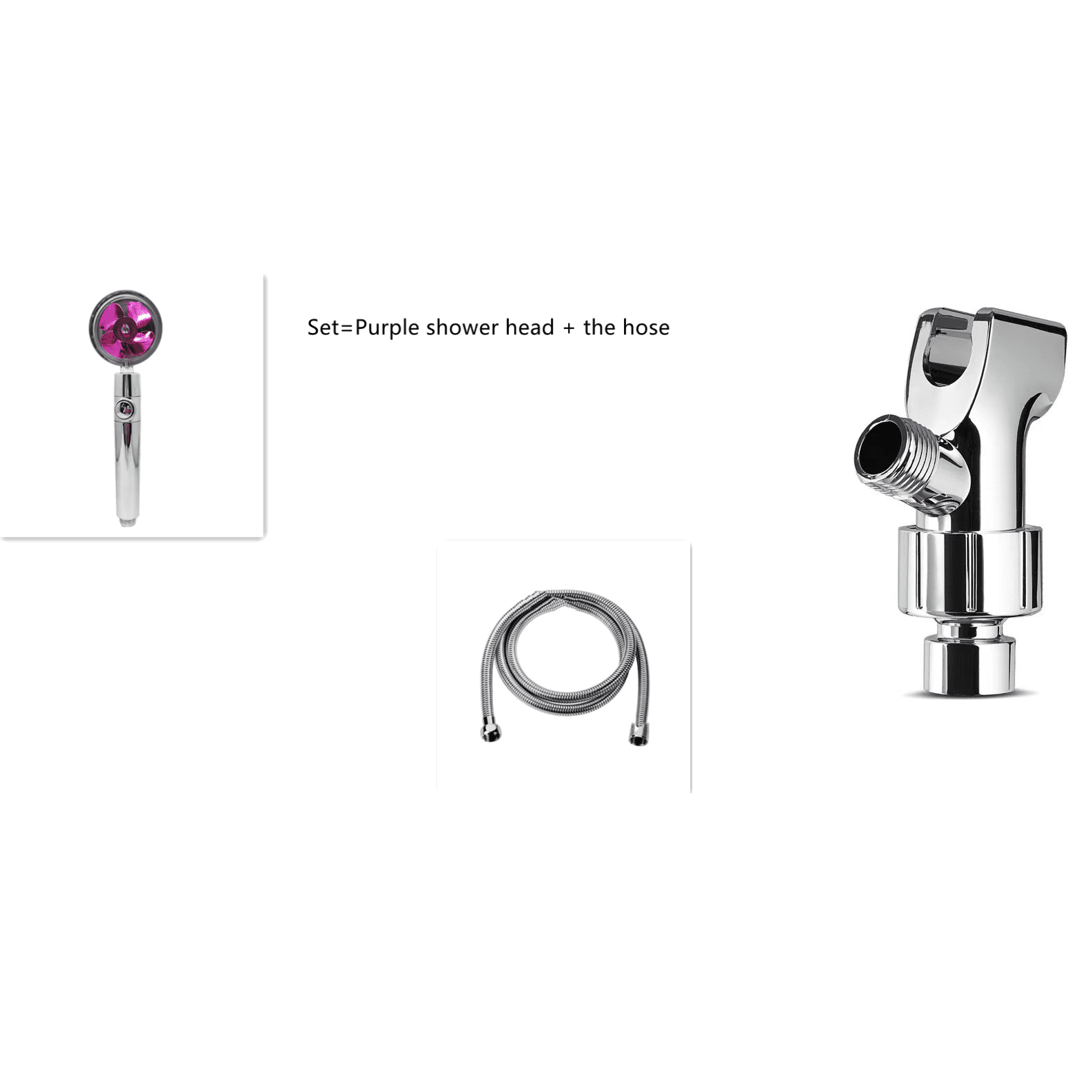 Shower Head Water Saving Flow 360 Degrees Rotating With Small Fan ABS Rain High Pressure Spray Nozzle Bathroom Accessories