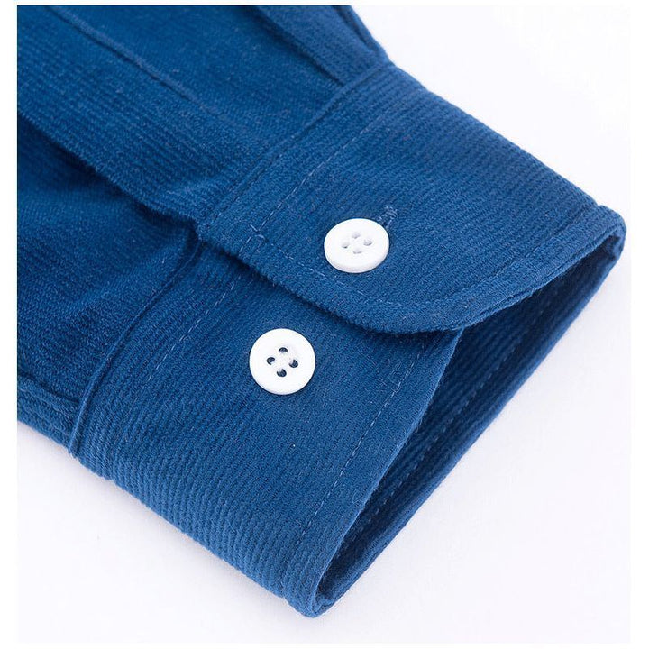 Men's Fashion Solid Color Corduroy Shirt - Jointcorp
