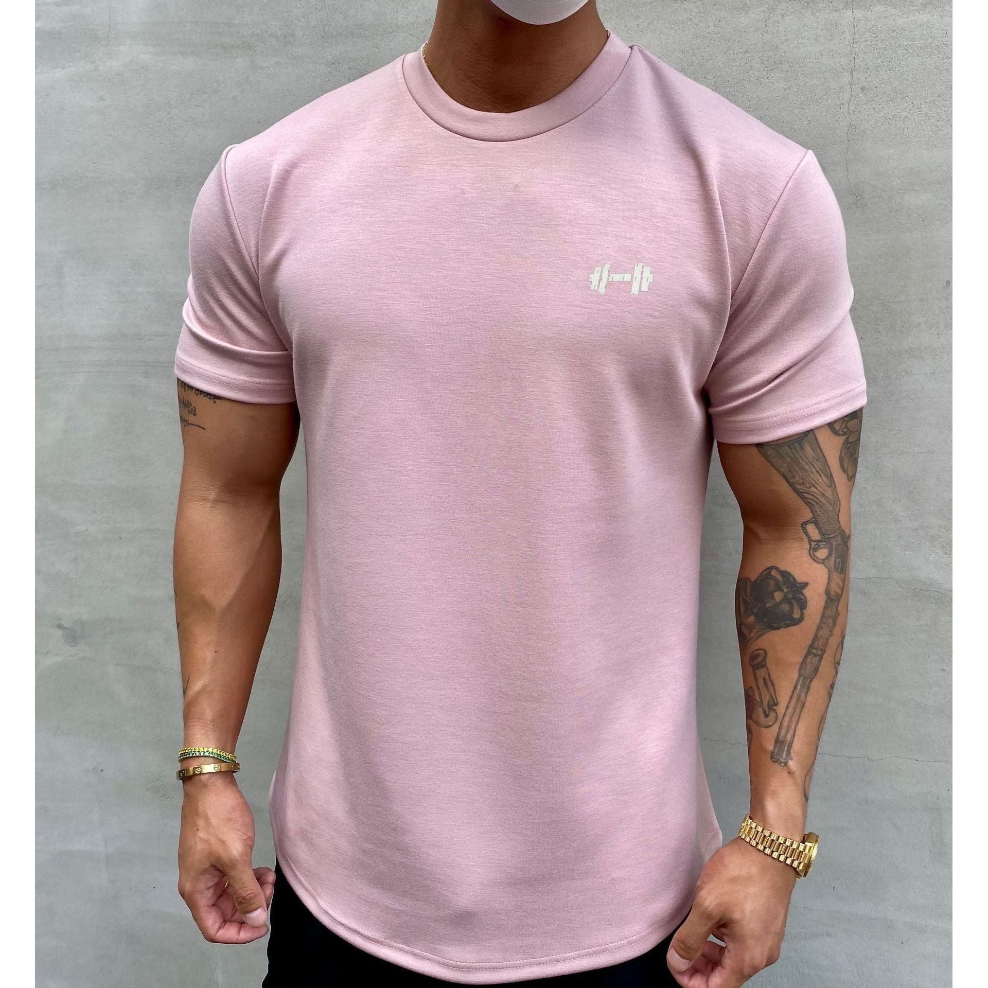 Men's Fashion Casual Slim Round Hem Short Sleeve - Jointcorp