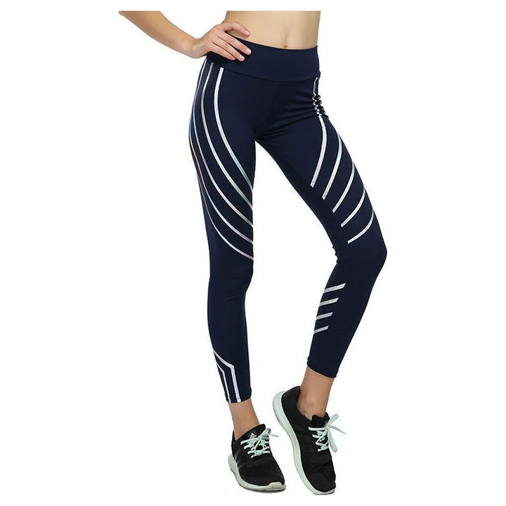 European beauty fitness yoga pants laser printing slim slimming sports leggings - Jointcorp