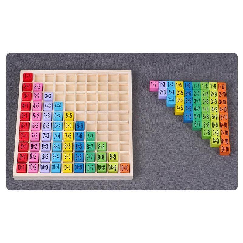 Wooden Montessori Multiplication Table