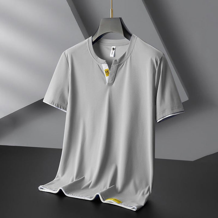 Trendy Fashion Men's V-neck Short Sleeve T-shirt - Jointcorp