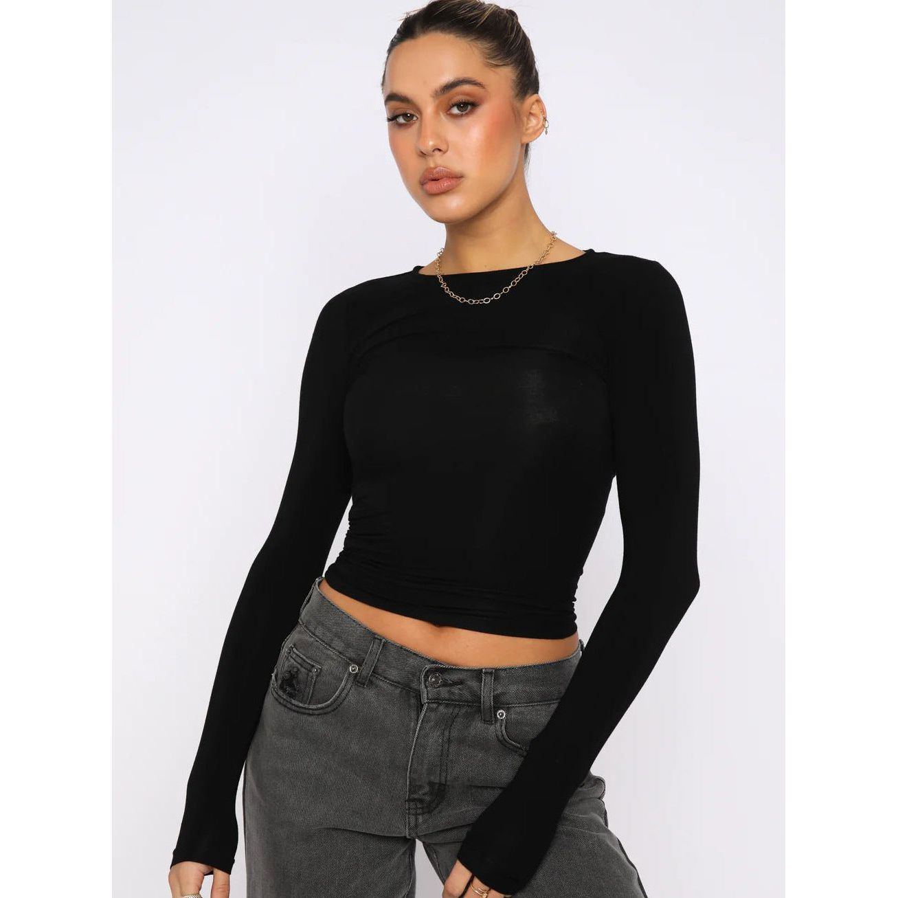 Tight Casual Long-sleeved Breathable Base Shirt With All-in-one Wear Moisture Wicking T-shirt