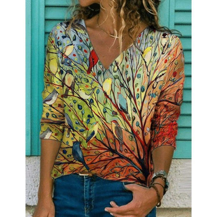 Street Popular Autumn And Winter New Women's Tops Printed Long Sleeve - Jointcorp