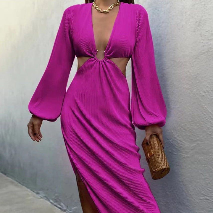 Autumn Fashion Pressed Pleated Waistless Women's Dresses - Jointcorp