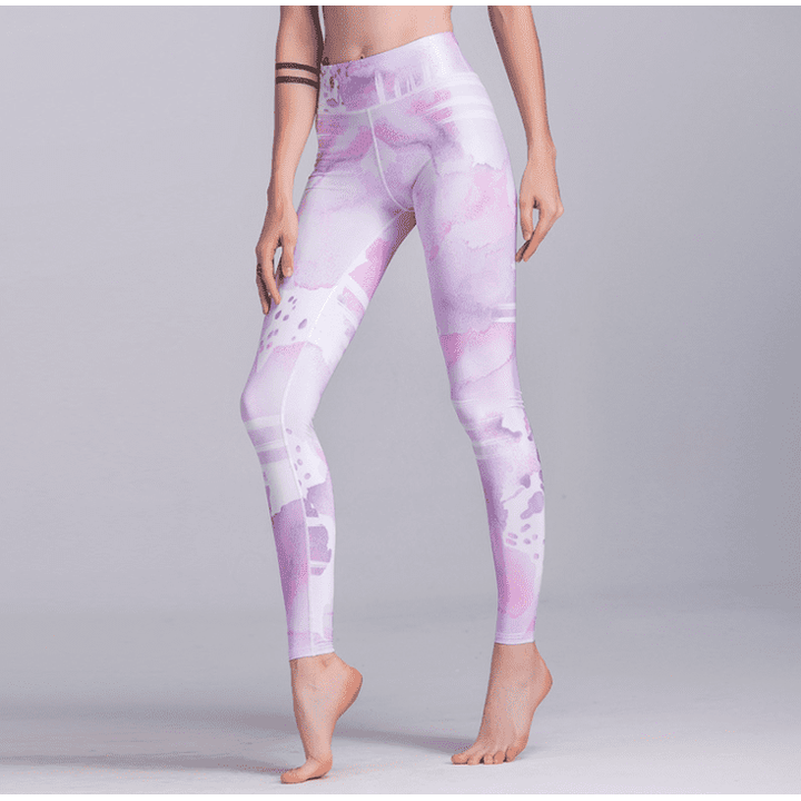 Hot ink printing sports leggings fashion tight yoga pants stretch fitness - Jointcorp