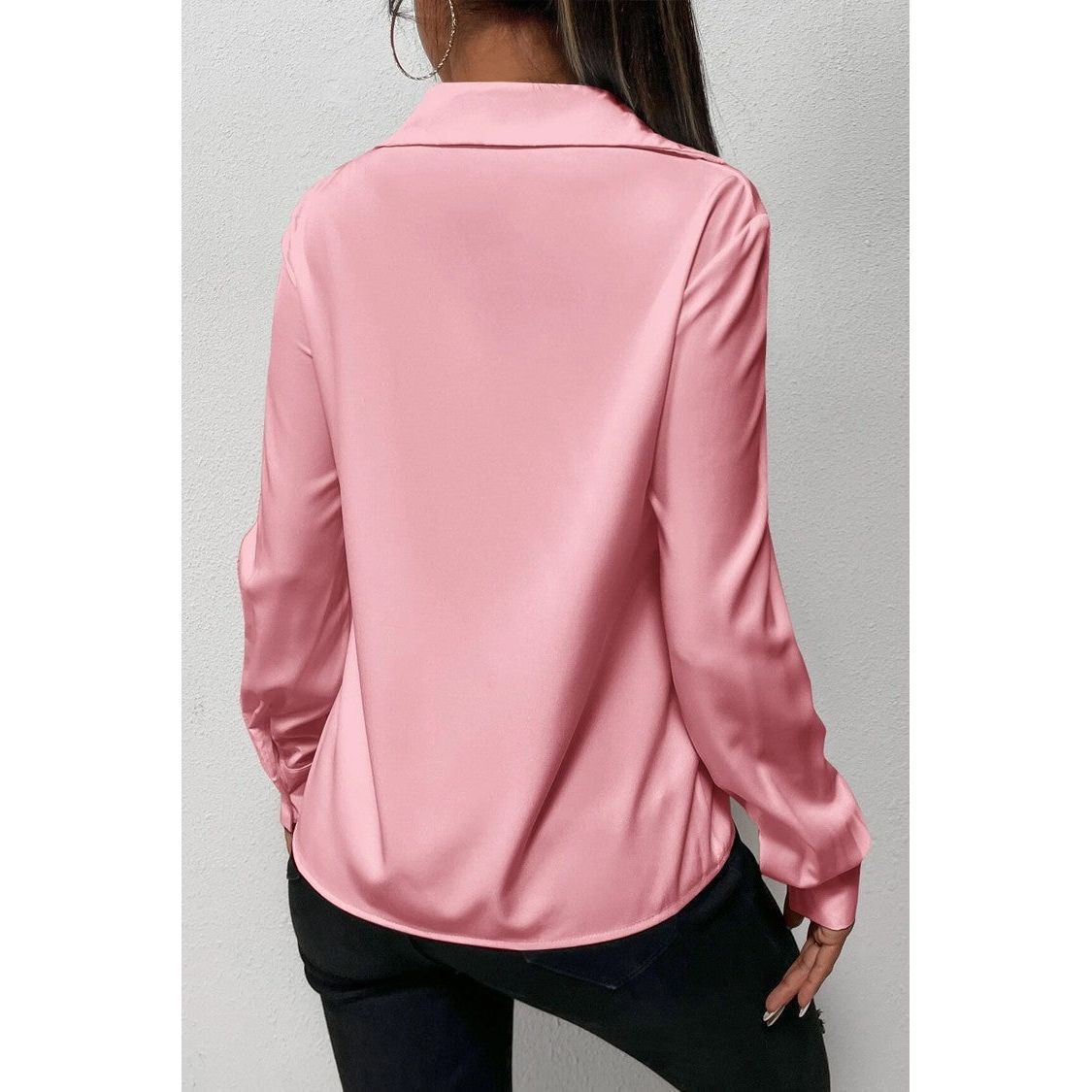 Fashion Casual V-neck Shirt Women's Clothing