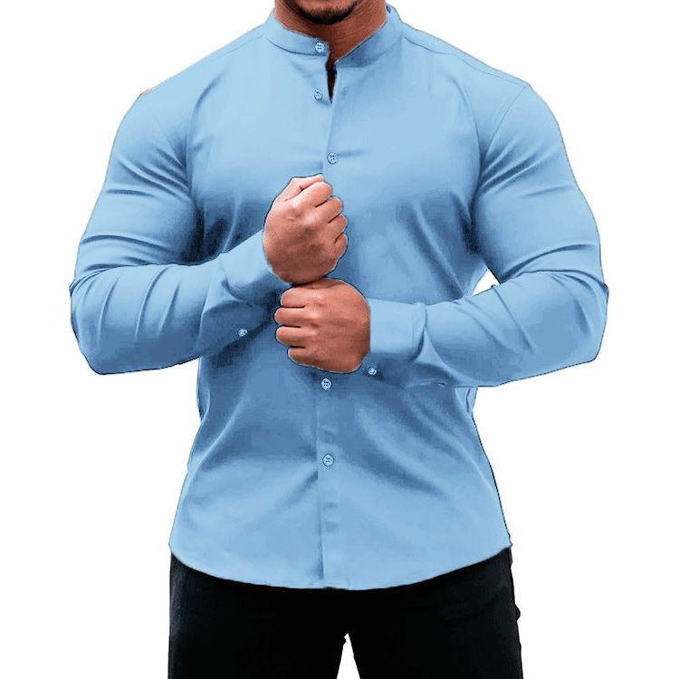Men's Solid Color Sports Casual Shirt - Jointcorp