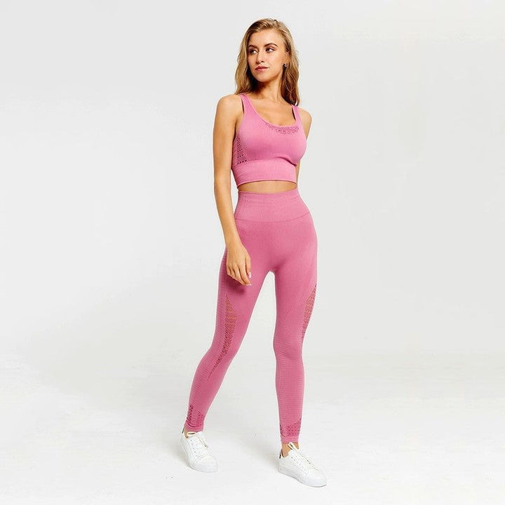 Sweat Yoga Pants For Women Leggings Top Set Clothes Floral - Jointcorp
